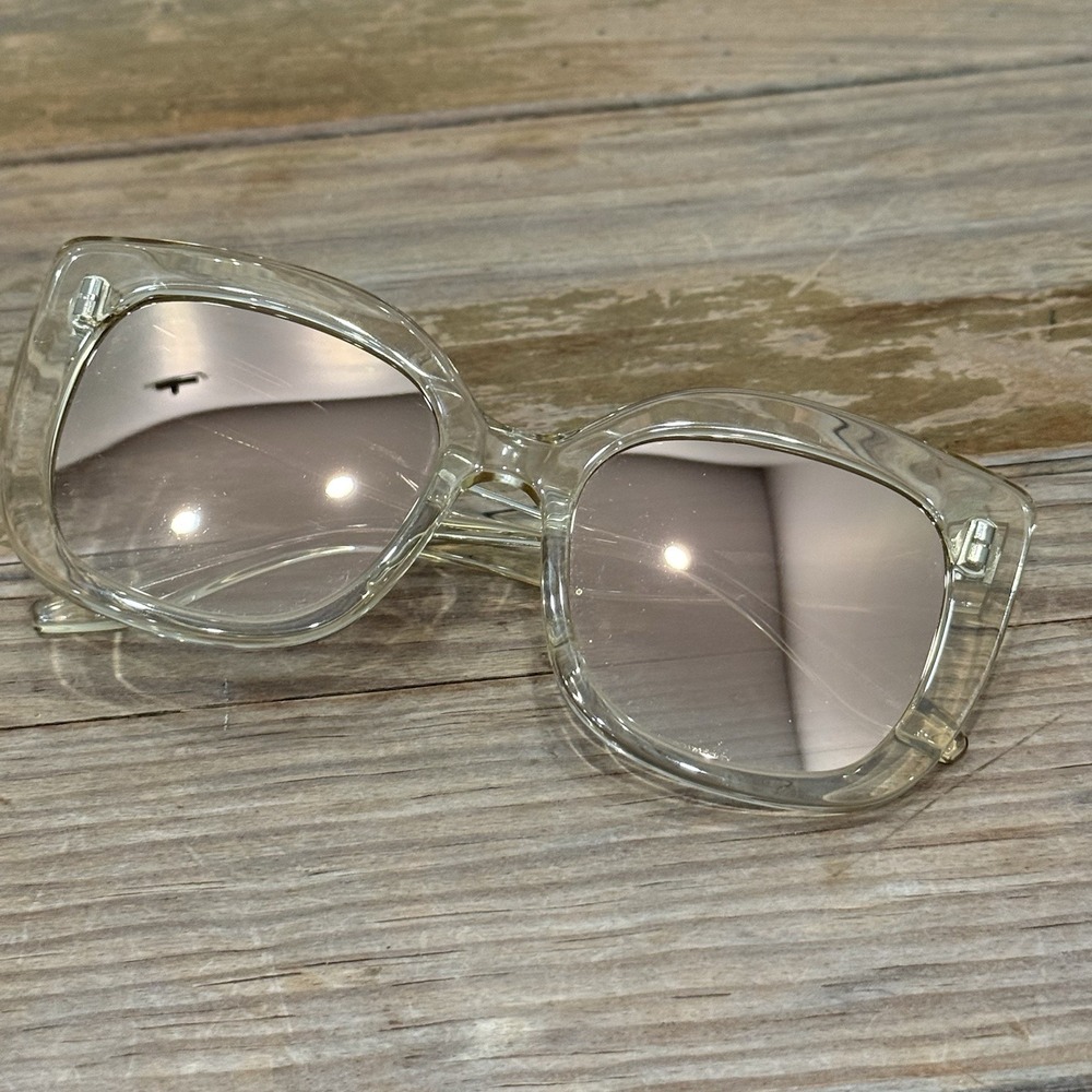 Barton Perreira Olina Sunglasses CHA/GMM Clear Champagne Gold Mirror 54-20-145